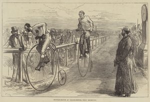 Bicycle-Match at Lillie-Bridge, West Brompton by Sir John Charles Robinson
